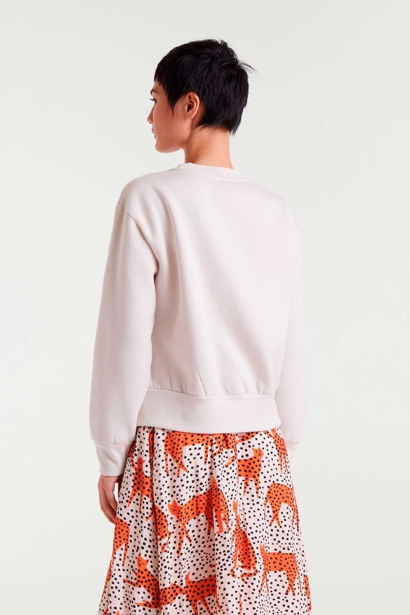 CHANDAIL EN COTON OUATÉ CAT LOVER