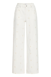 JEANS DROIT KIMU ET SON ORNEMENT