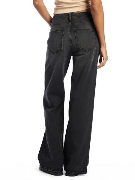 GUESS JEANS WIDE LEG HIGH-RISE AUBK