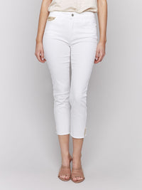 JEANS CROCHET DORÉ