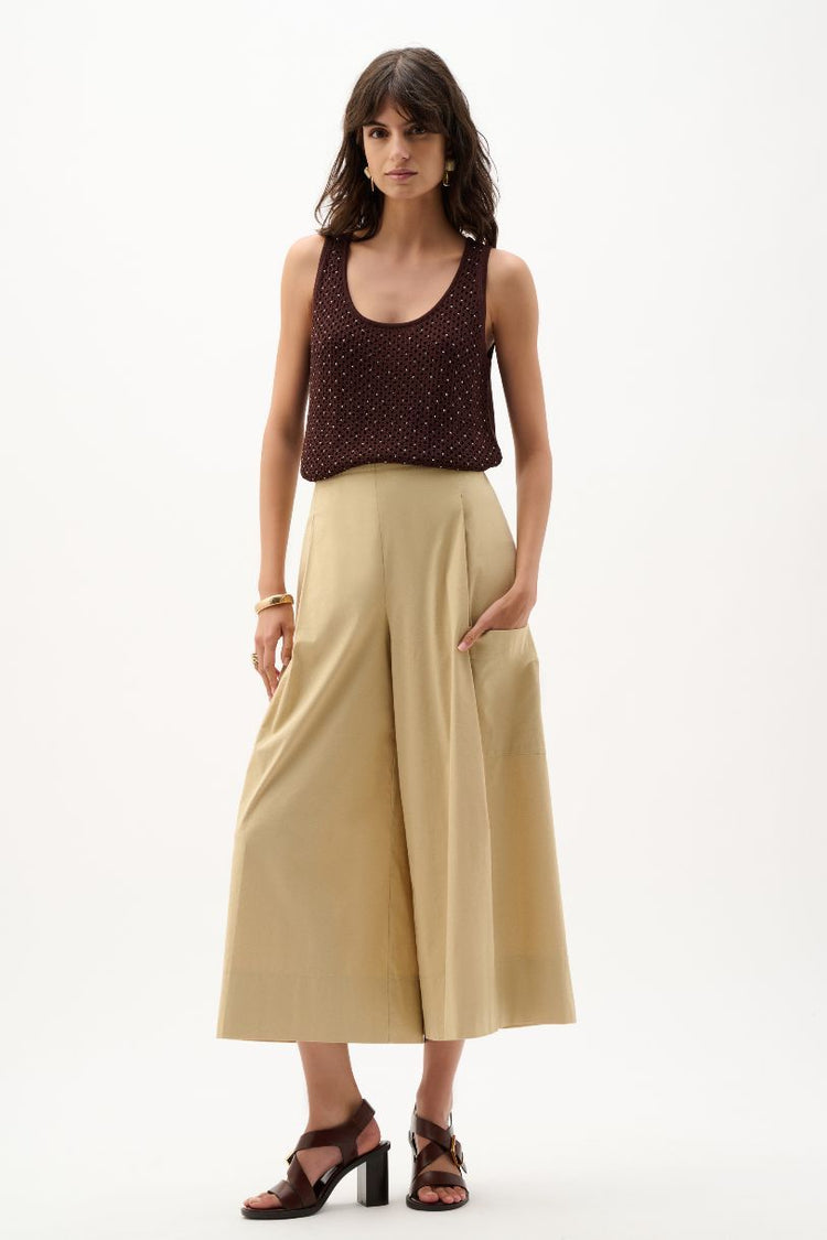 CAMISOLE EN TRICOT ORNÉE