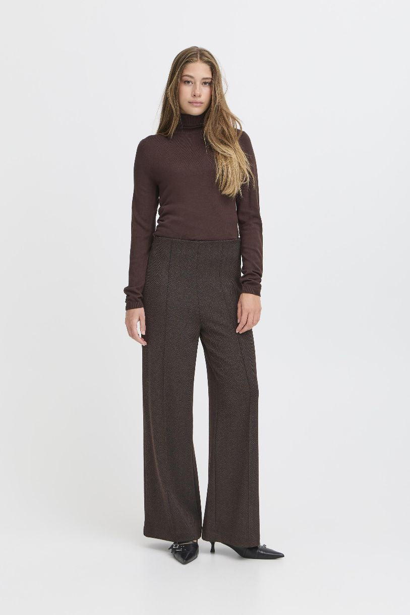 PANTALON LARGE KATE JACQUARD