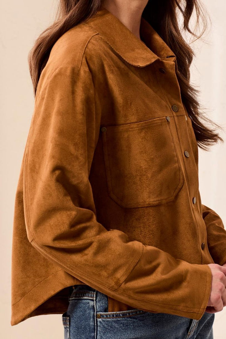TRIBAL SHACKET FLOWY SUEDE