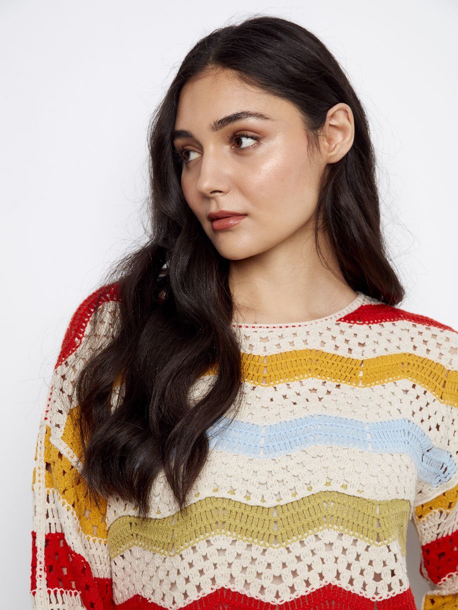 CHANDAIL SUIVRE LA VAGUE DES COULEURS