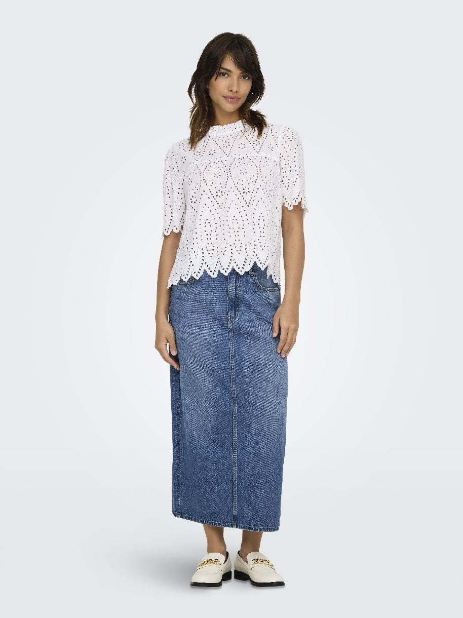 JUPE DE JEANS ONLY LUMI MIDI