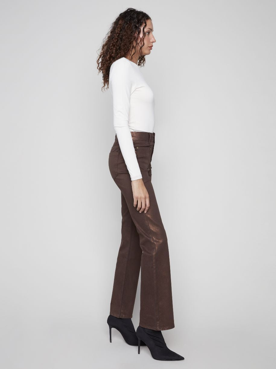PANTALON ÉVASÉ LA RICHESSE DU CUIVRE