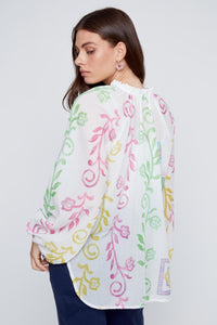 BLOUSE PEINTURE AUX DOIGTS