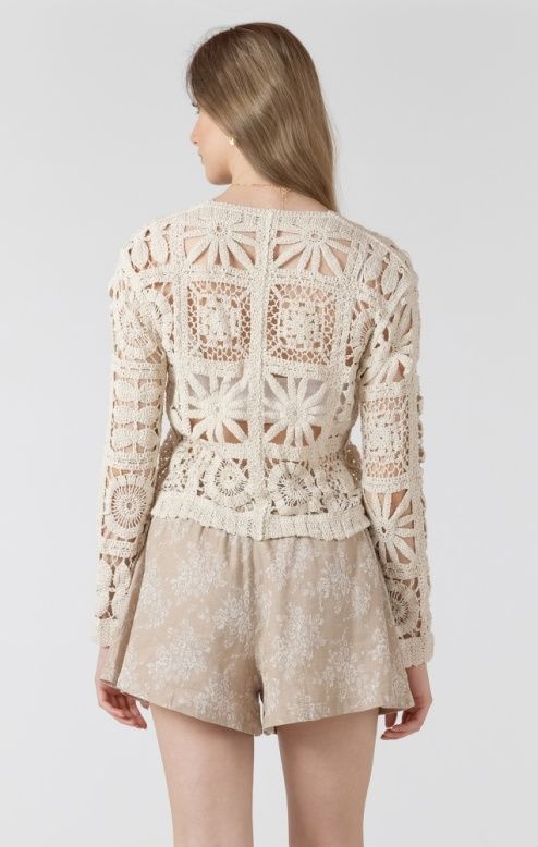 CARDIGAN MÉLANGE D'AVOINE