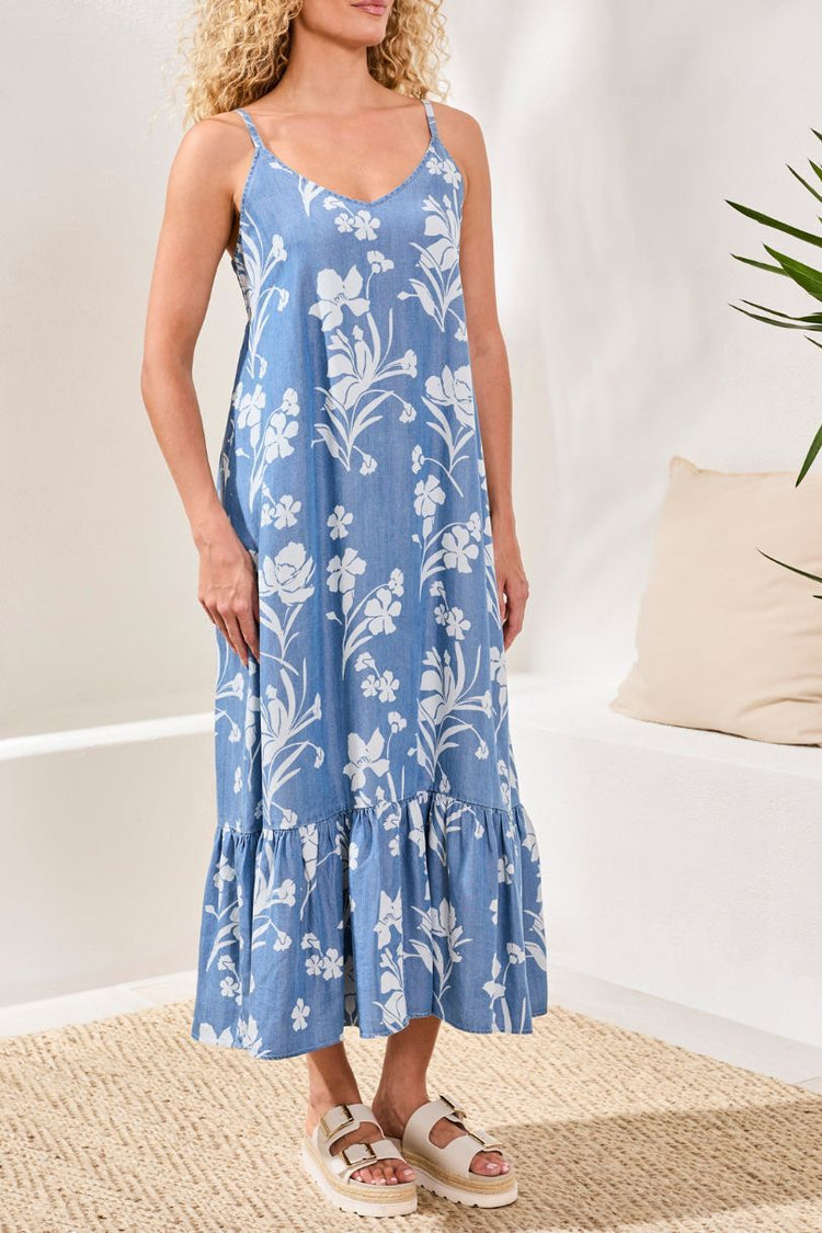 ROBE DU DENIM & DES FLEURS
