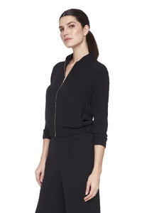 BOMBER UP SOLID VEGAN SILK