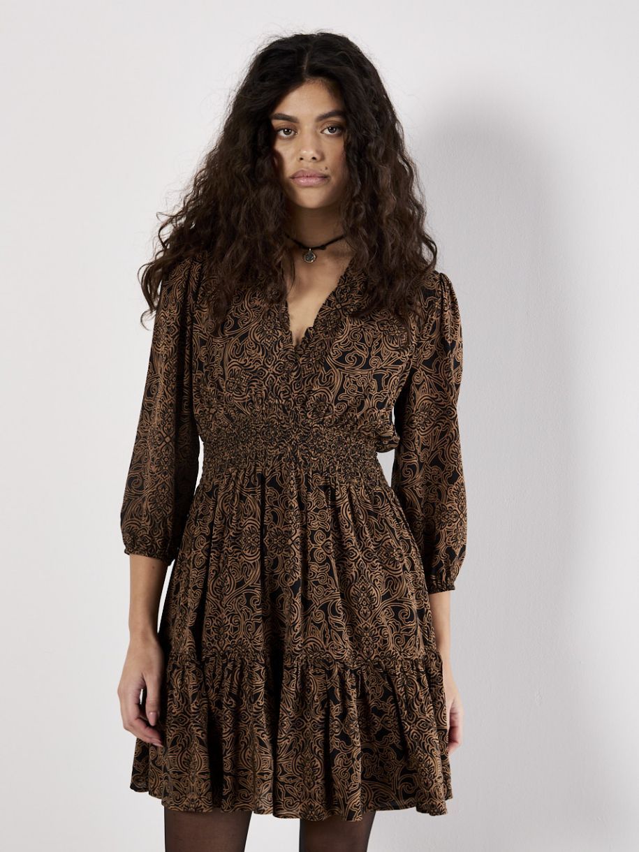ROBE APRICOT PAISLEY DISCRÉTION