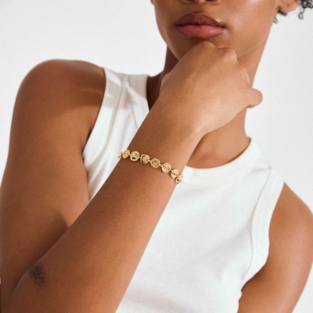 BRACELET FIRE PIÈCES ET CRISTAUX