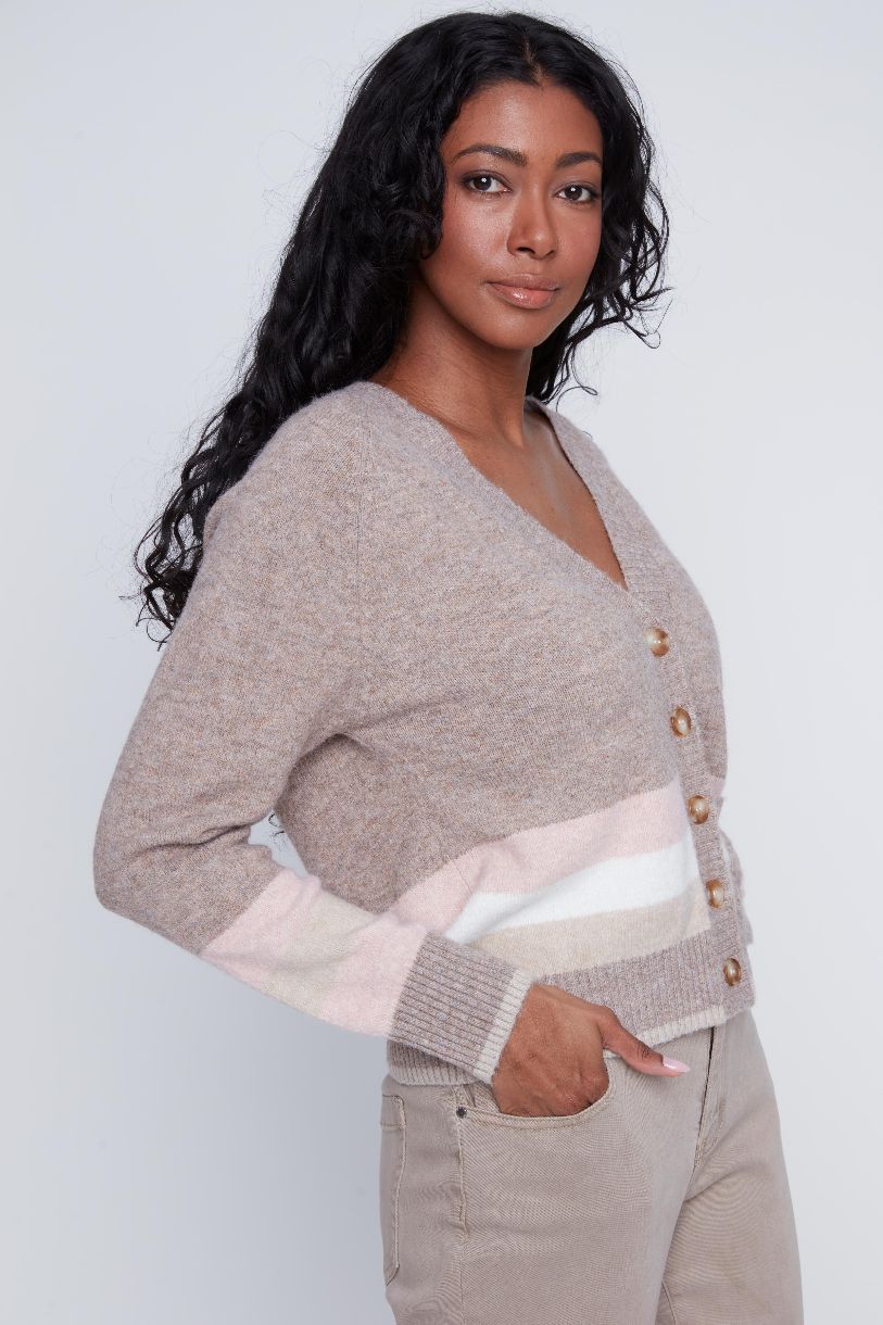 CARDIGAN CRÈME GLACÉE NAPOLITAINE
