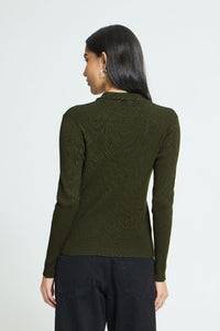 ICHI CARDIGAN IHLULS RIB POLO
