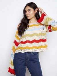 CHANDAIL SUIVRE LA VAGUE DES COULEURS