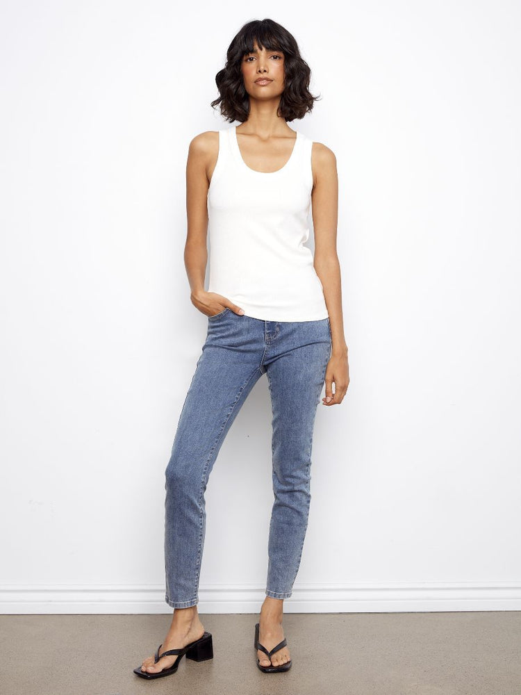 CAMISOLE CÔTELÉE BOYFRIEND