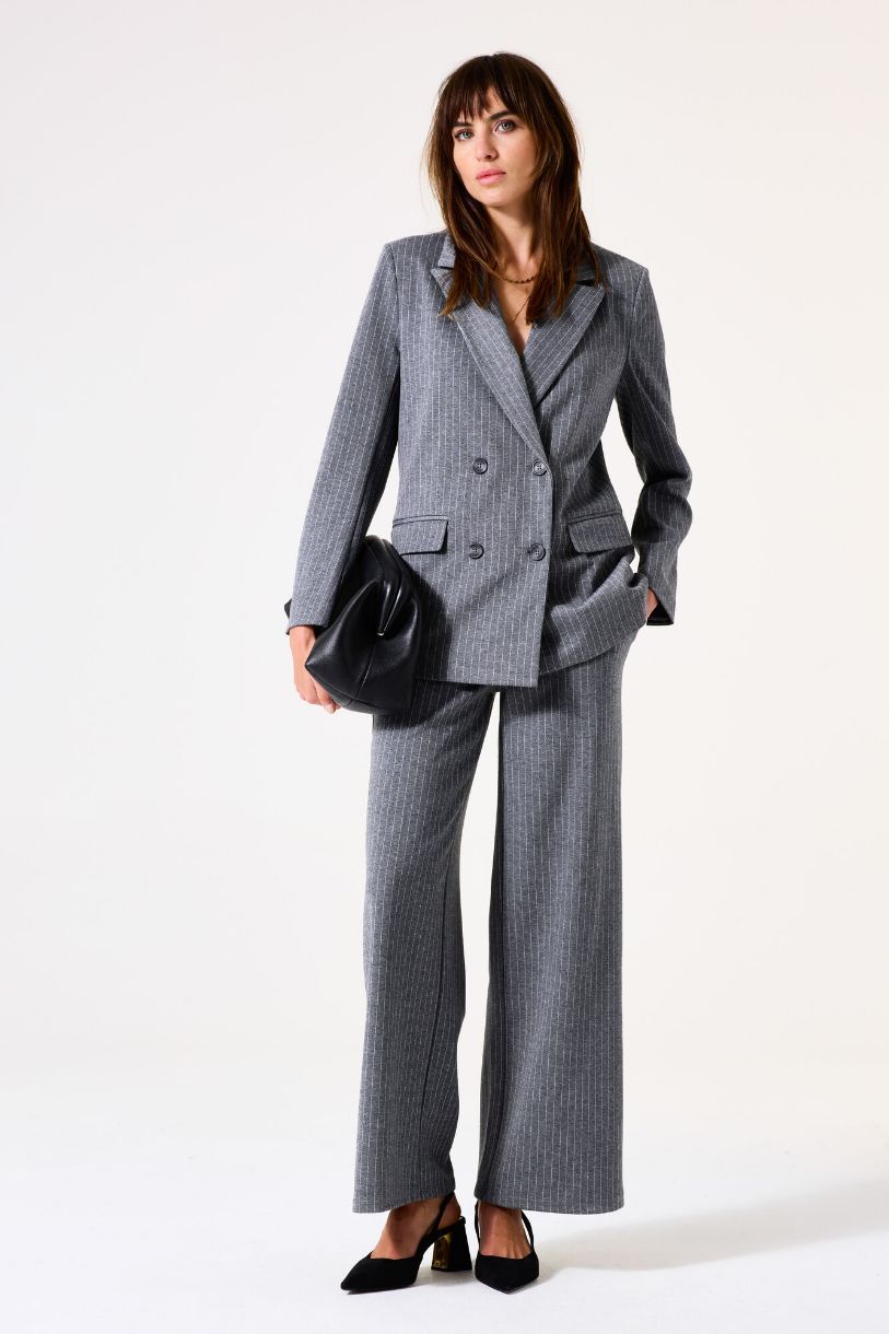 PANTALON LARGE NUAGE GRIS
