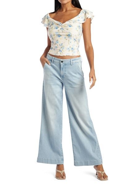 JEANS GUESS LARGE CROP ZOYA