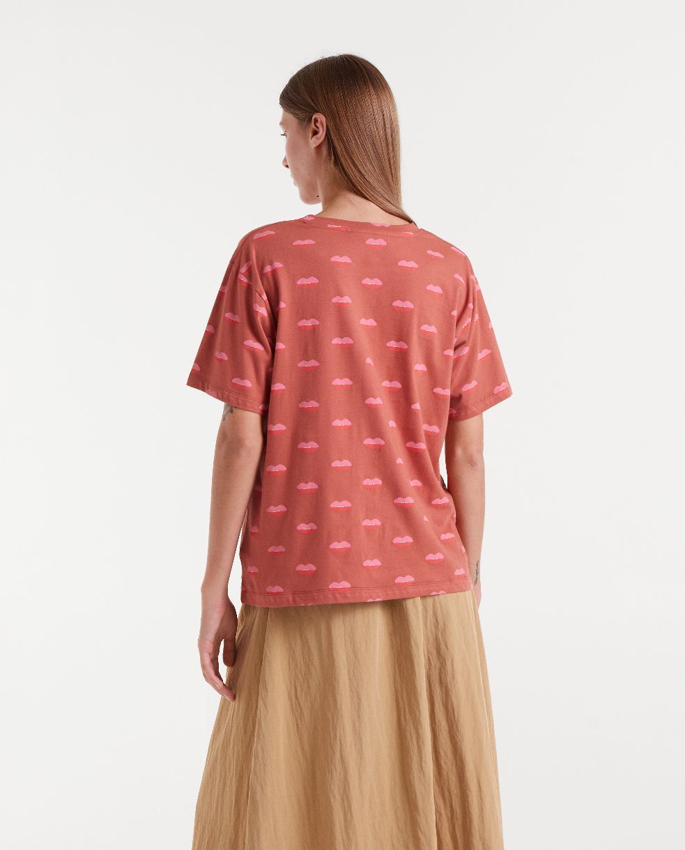 T-SHIRT LÈVRES CHARNUES