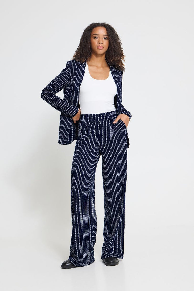 ICHI PANTALON IHMANSE STRIPE