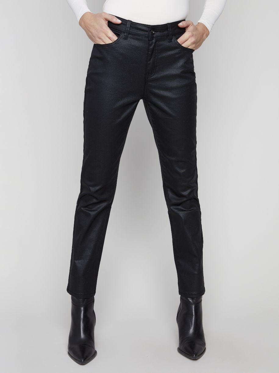 PANTALON EN CUIRETTE ÉTROIT CHARLIE B