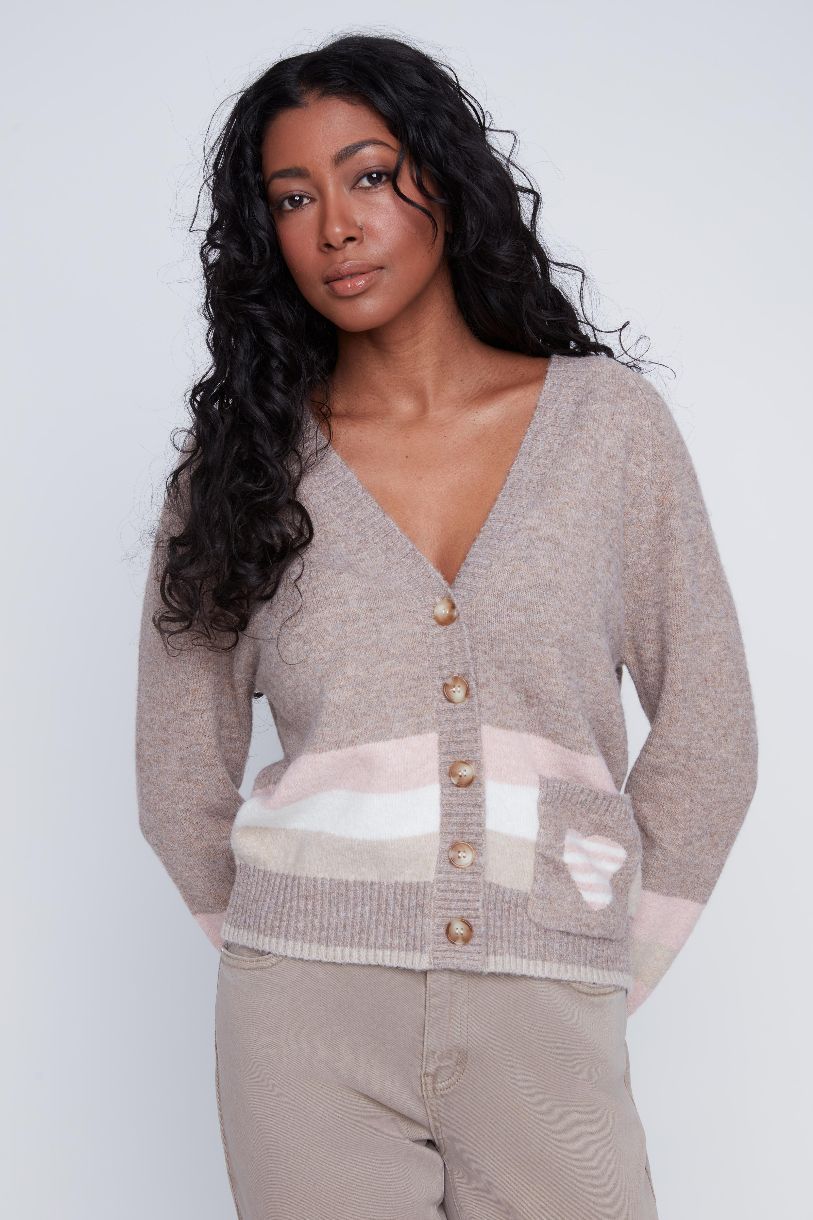 CARDIGAN CRÈME GLACÉE NAPOLITAINE