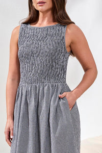 ROBE LONGUE TRIBAL RUCHING