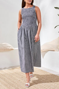 ROBE LONGUE TRIBAL RUCHING